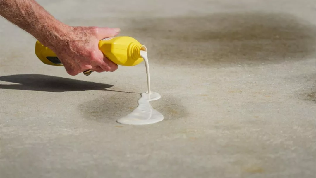 How to remove old deals oil stains from driveway