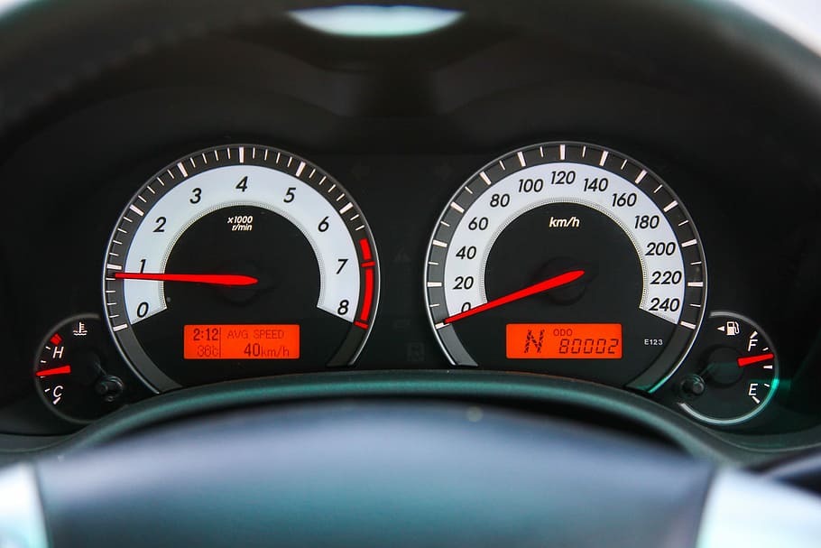 car mileage dashboard