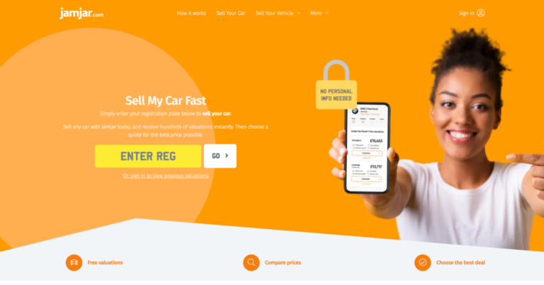 Why sell your car using Jamjar.com