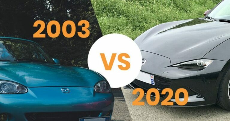 Mazda MX-5 then vs now (2003 vs 2020)