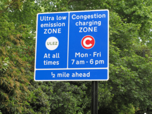 ULEZ - Ultra Low Emission Zone in central London