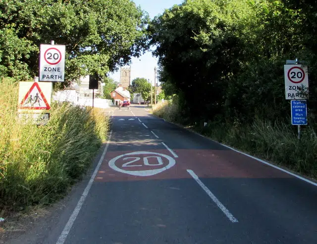 built up areas speed limit - default speed limit of 20mph set by Welsh government