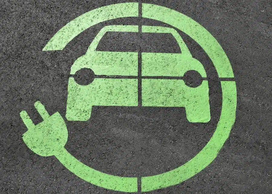 electric cars charging point sign